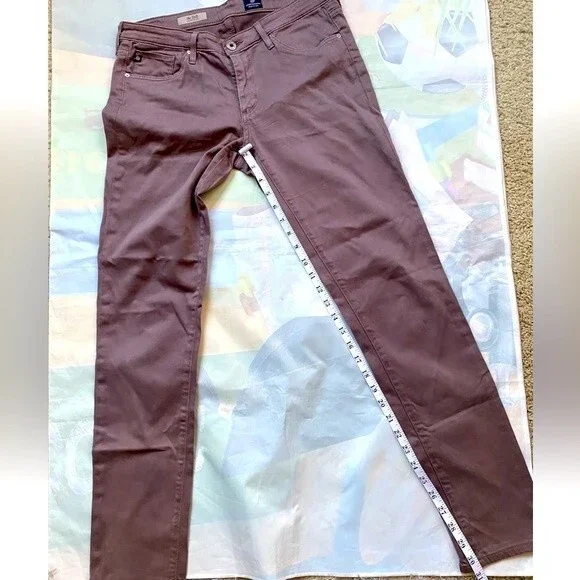 AG Adriano Goldschmied The Stilt  Cigarette Leg Skinny Pants Dusty Purple - Picture 3 of 16